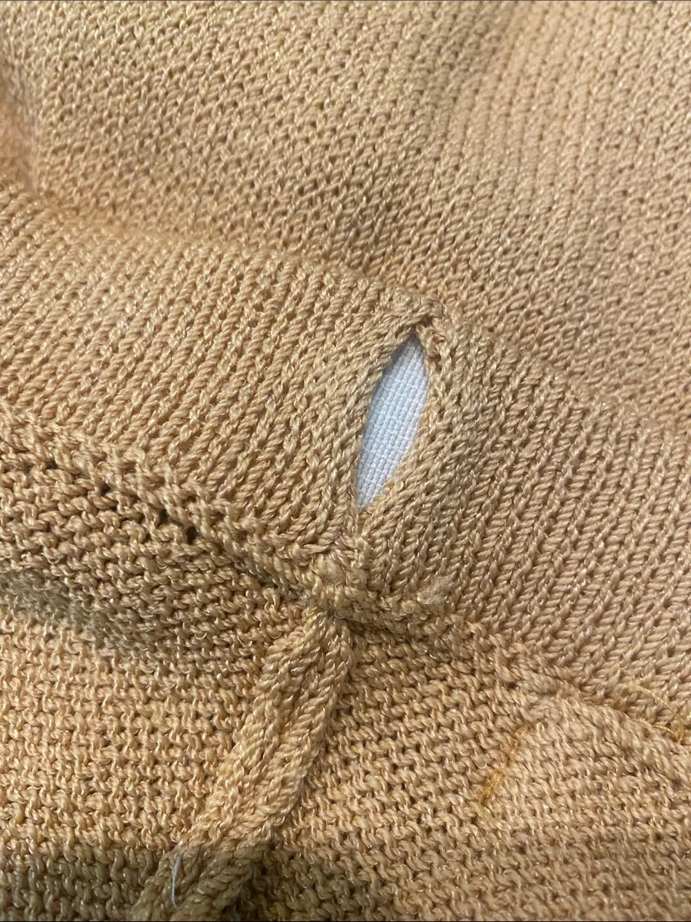 Womens St. John Santana knit straight leg pant gold 12 quiet luxury minimalist
